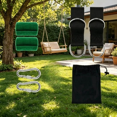 Adjustable Nylon Swing Strap Set with Buckles for Outdoor Swings Hammocks - Bild 1 von 4