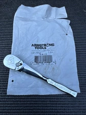 NOS Armstrong Tools USA 10-992 Full Polish Maxx Ratchet, 1/4" Drive (ARM Logo)