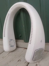 ARTIC AIR RechargeableHandsFreeNECK FAN MultiSpeedBatteryOpperatedWhiteWorks