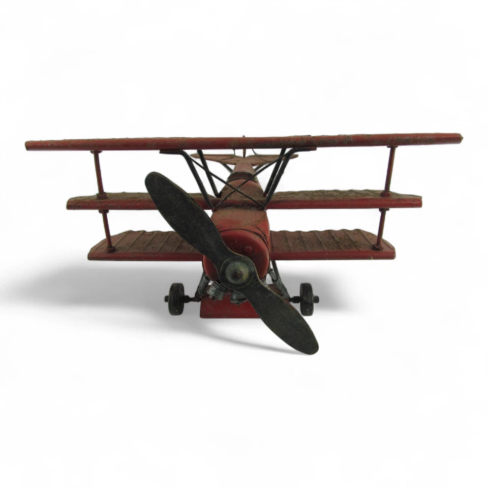 Fokker Dr.I Barón Rojo Triplano Metal Avión Modelo 12 pulgadas Envergadura Escritorio Decoración Foto 4 de 4