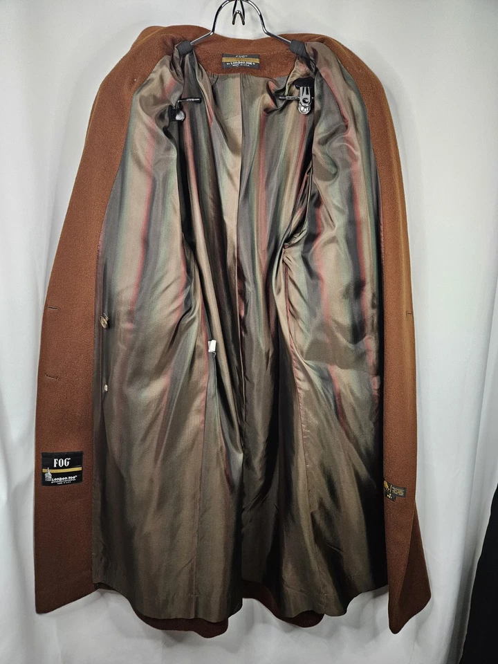 Abrigo De Colección London Niebla Para Mujer 8P Lana Doble Pecho Negro Hecho en Unión EE. UU. Foto 3 de 4