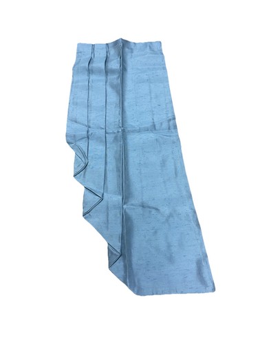 Cortinas vintage JC Penney cenefas en cascada tejidas azules