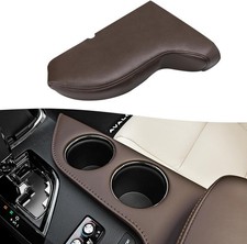 Toyota Avalon 2013-2018 Armrest Cup Holder Cover In Brown Vinyl Leather