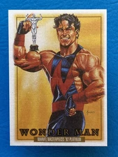 2024 Skybox Marvel Masterpieces 92 Platinum Canvas Wonder Man #93