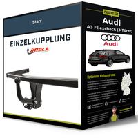 Starre AnhäNgerkupplung für Audi A3 Fliessheck 03- Typ 8P Imiola Hak-Pol NEU