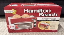 Hamilton Beach Toastation 2-in-1 Toaster Oven Red 22703H New OPEN BOX