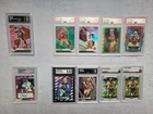 10 Graded NFL PSA GMA Lot Tom Brady Pink Camo Mosaic 10 Traeshon Holden 1/1 Auto