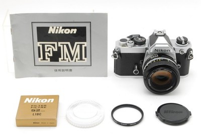 [Excellent +5] Nikon FM Silver SLR Film Camera + Ai 50mm f1.4 Lens From JAPAN