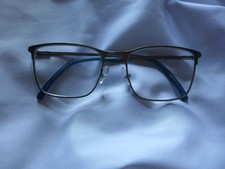 COLOURS by ALEXANDER JULIAN- UNISEX METAL EYEGLASS FRAME Blue Grey Silver