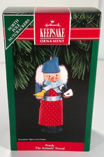 North Pole Nutcrackers FRIEDA THE ANIMALS' FRIEND Hallmark Ornament 1992
