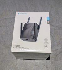 Rock Space AC1200 Dual Band WiFi Repeater with Access Ethernet Port - Black