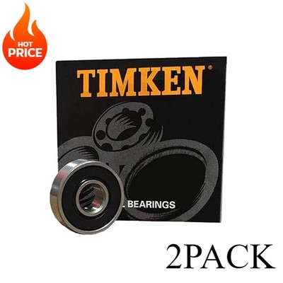 USA (2PACK) TIMKEN 608-2RS 8X22X7mmPrecision Rotating Quiet High Speed Bearings