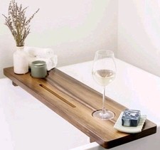 Premium Bathtub Tray for Freestanding Bath  Large  Thick 35  Acacia Wood Lu...