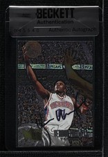 BAS 1995-96 Fleer Metal Vernon Maxwell #177 Seal of Authenticity Auto 3c7