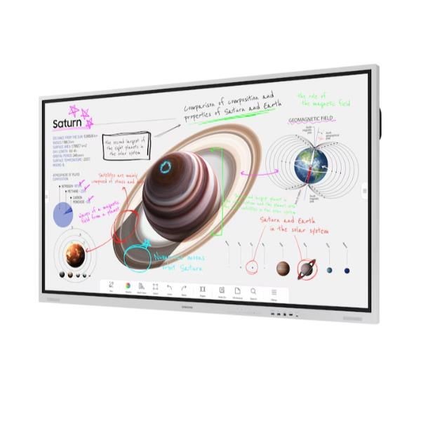 Wm75fx lavagna interattiva 190,5 cm (75") 3840 x 2160 pixel touch screen grigio, bianco hdmi - Immagine 2