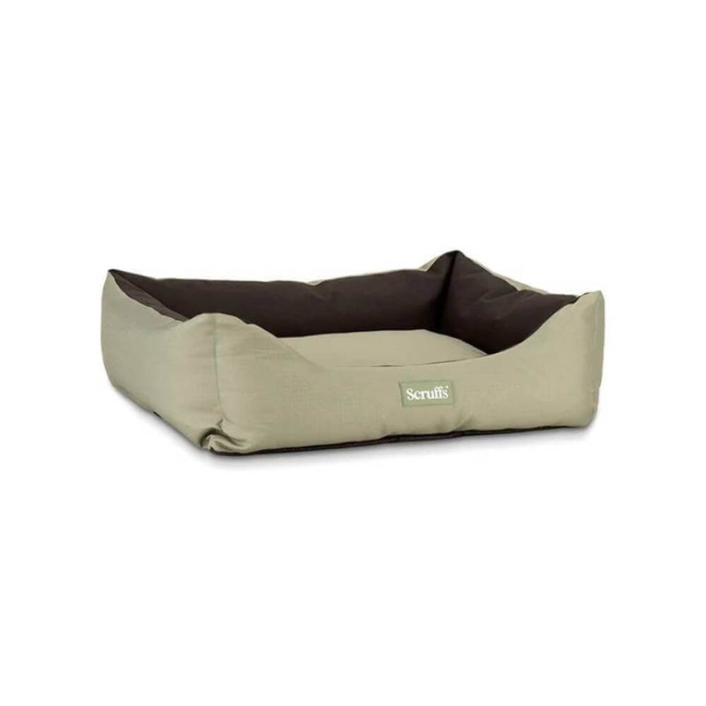 Julian Charles Green Scruffs Expedition Khaki Dog Box Bed - L (75X60cm) - Image 2