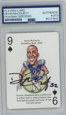 Devin McCourty Patriots Hero Deck Playing Cards PSA/DNA Signed Auto Autographed