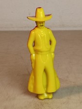 Vintage 1950s Roy Rogers Cowboy Plastic Toy Yellow Red Whistle