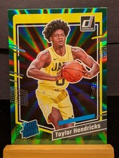 2023-24 Panini Donruss - Rated Rookie Taylor Hendricks #208 Holo Green Laser...