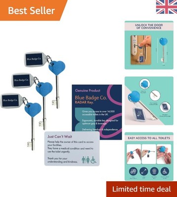 Accessibility Essentials: Dreifach-Radar-Schlüsselpaket für mühelosen Toilettenzugang UK