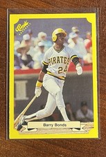 1987 Classic Update Travel Barry Bonds👑Rookie🚨RARE GREEN BACK📈Centered🎯