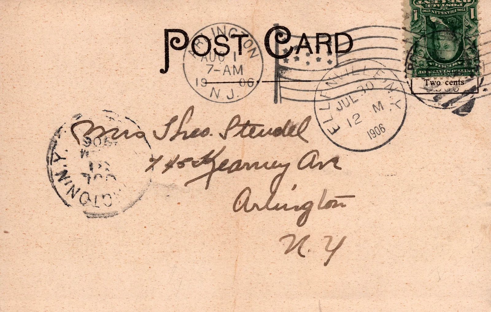 ELLENVILLE NY - Honk Falls And Power House Postcard - udb - 1906