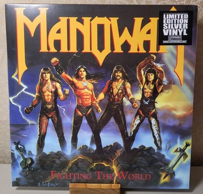 MANOWAR FIGHTING THE WORLD LE Silver (Sealed & New)w/minor sleeve damage