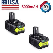 8.0Ah For RYOBI 18V P107 P108 One Plus High Capacity 18Volt Lithium Battery Pack