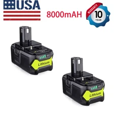 8.0Ah For RYOBI 18V P101 P108 One Plus High Capacity 18Volt Lithium Battery US