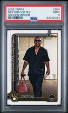 2025 Topps Series 2 Nestor Cortes Golden Mirror Image Variation SSP PSA 9 POP 1