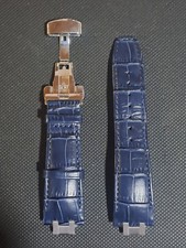 Cinturino pelle per Maurice Lacroix Aikon AI6007 blu con finali a sgancio rapido