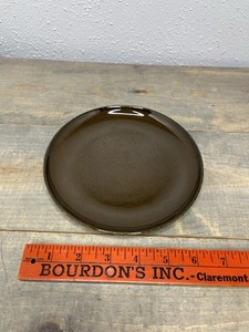 CRATE & BARREL Brown small plate Portugal Glaze 6''