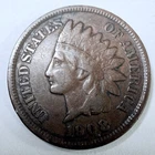 1908 Indian Head One Cent Penny Very Fine Details #5694