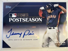2024 Topps Series 1 Jeremy Pena Postseason Performance Auto /50 #PPA-JP