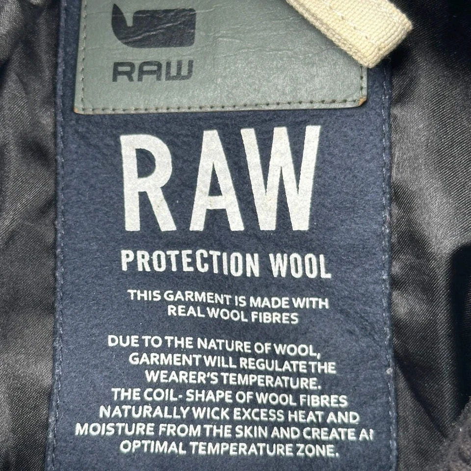 Protection Wool G-Star Varsity Jacket - Medium Black Wool - Image 3 of 4