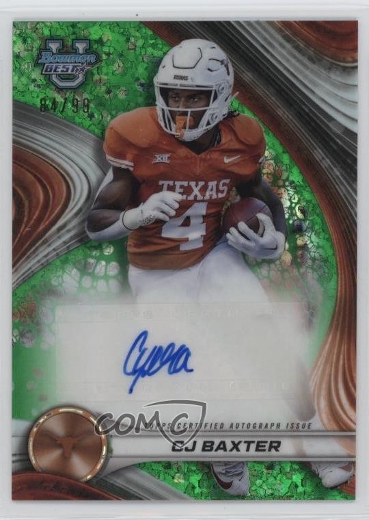 2024 Bowman U Best of Green Mini-Diamond Refractor 84/99 CJ Baxter Auto 12kk