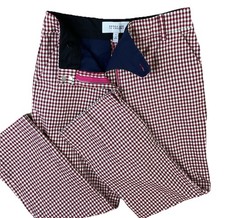 Derek Lam Pants Women Sz 4 10 Crosby High Rise Trousers Gingham Plaid Straight