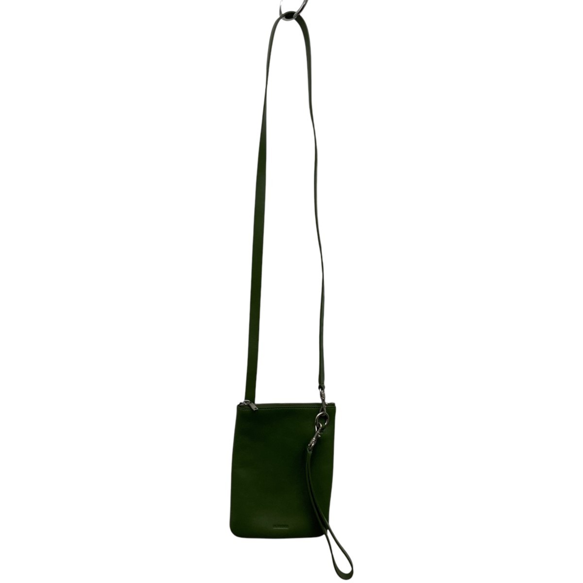 新品 jilsander leather logo pouch JIL SANDER Leather Strap Pouch Green | eBay