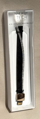 Nine West Bracelet USB Flash Drive 4 GB Black Wristband Drive External Storage