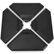 4 Pieces Patio Cantilever Offset Umbrella Base Weight Sand/Water Filled 195lbs