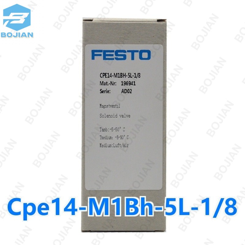 Festo Cpe14-M1Bh-5L-1/8 Solenoid Valve 196941 Width 14Mm