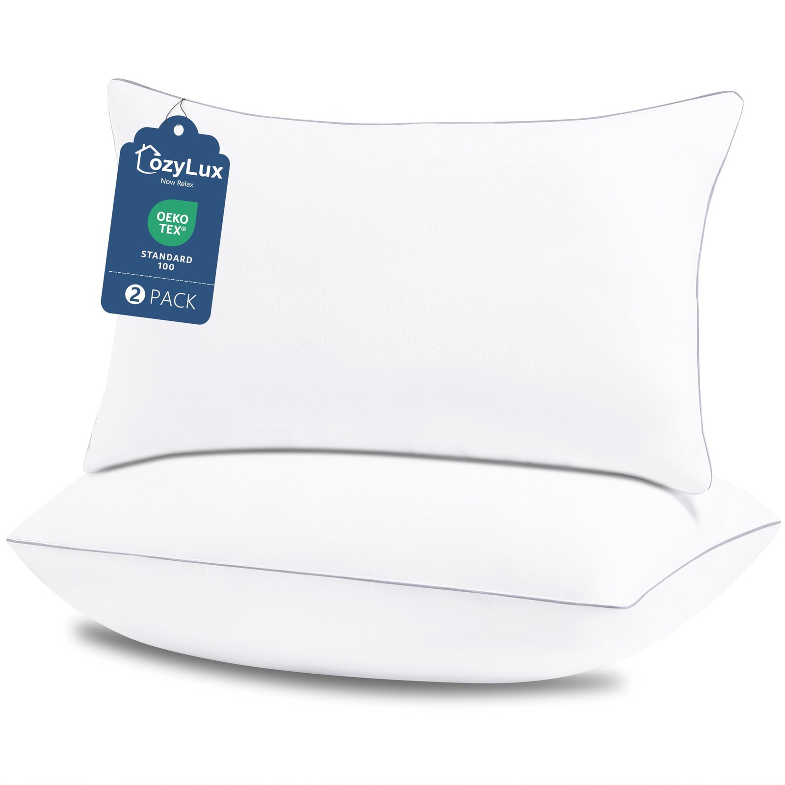 King Size Set Of 2, Hotel Quality Bed Pillows For Sleeping 2