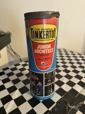 Vintage The Original Tinker Toy Construction Set Junior Architect 123/124