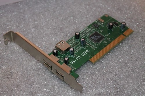 USB 2.0 2x PCI Controller Karte ALi M5273 A1 - 3x Ports 1x Intern Header MA-132