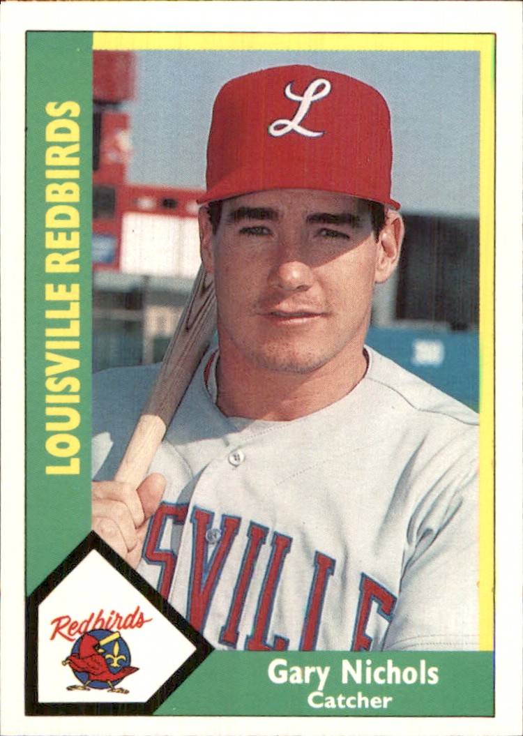 Gary Nichols 1990 CMC #125 RC Louisville Redbirds FREE SHIPPING AutographDen