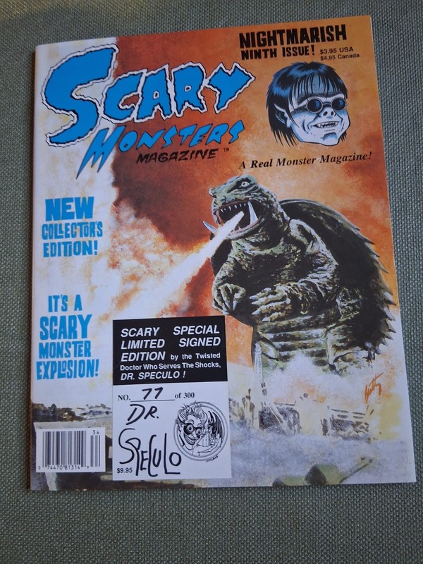Scary Monsters Magazine Special Scary Ltd Signed Promo Card Edt. No.77Of300 1993