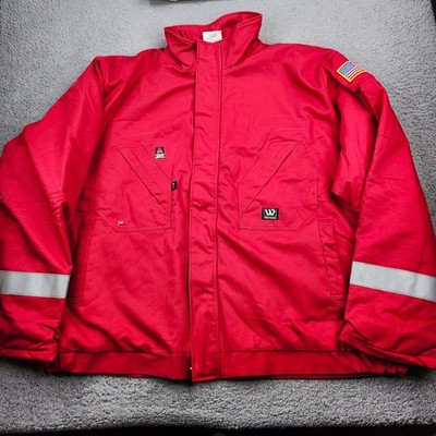 Wenaas FR Jacket Mens 5XLT Red Insulated Flame Resistant Workwear