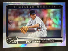 Jack Morris Panini Three And Two /99 Timeless Moments