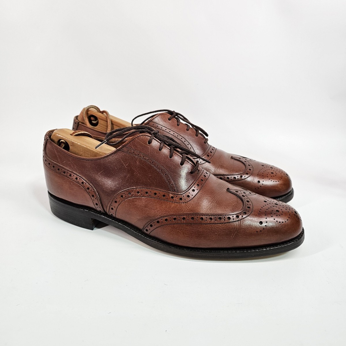 VTG Men\'s Brogues 8.5D Vintage 80s Allen Edmonds Mansfield Oxblood Leather... | Depop main image 2