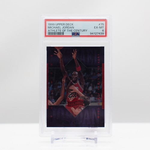 NBA Basketball 1999 Upper Deck Michael Jordan #75 Athlete Of The Century PSA 6 - Picture 2 of 4